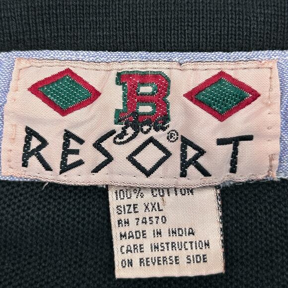 Vintage 90s Las Vegas Thunder Polo Shirt Ice Hockey Short Sleeve Black XXL 2XL - Picture 4 of 5